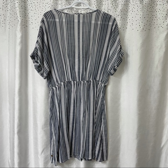 Stipped Bathing Suit Dress Cover - Picture 2 of 5